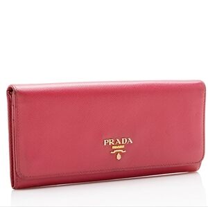 Prada Saffiano Leather Continental Wallet